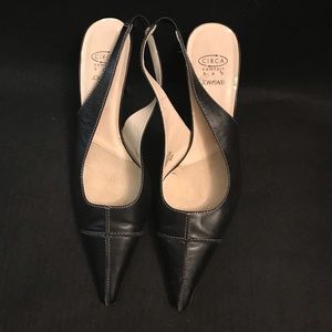 Joan and David black heels